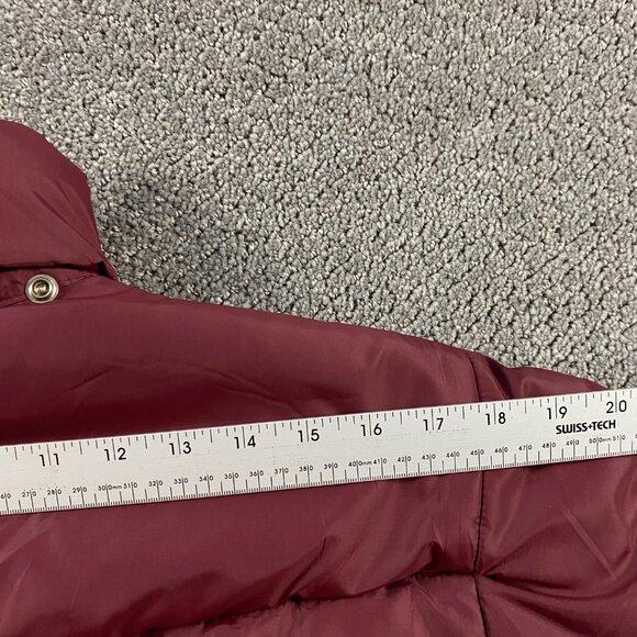 Vintage 70s 80s The North Face Down Puffer Jacket Men's Small Burgundy No Hood - Picture 12 of 14